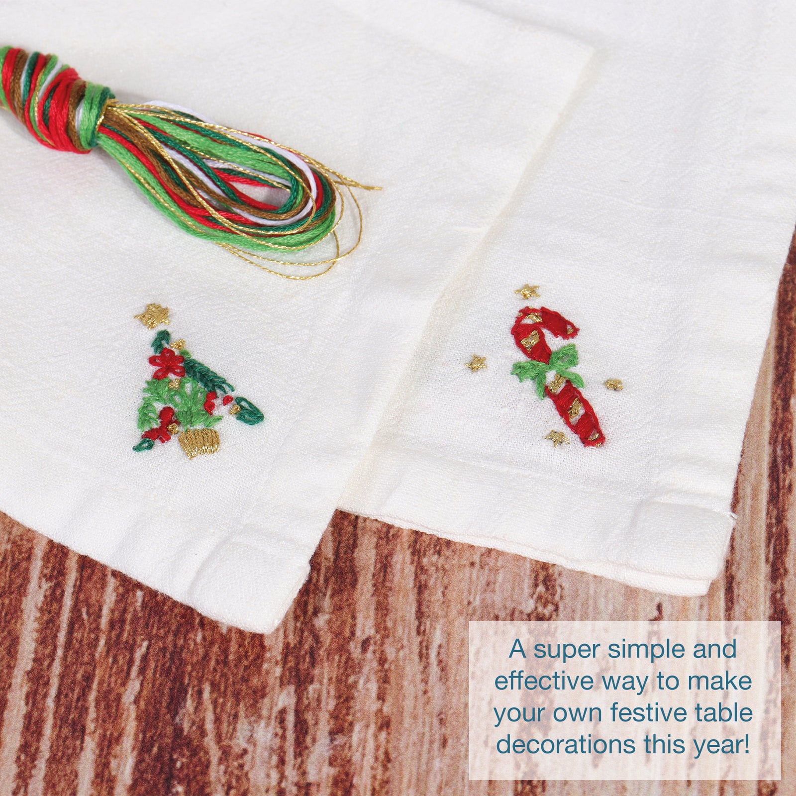Trimits Washable Embroidery Transfer Paper: 4 Christmas Designs | Buy Online from The Home Crafters