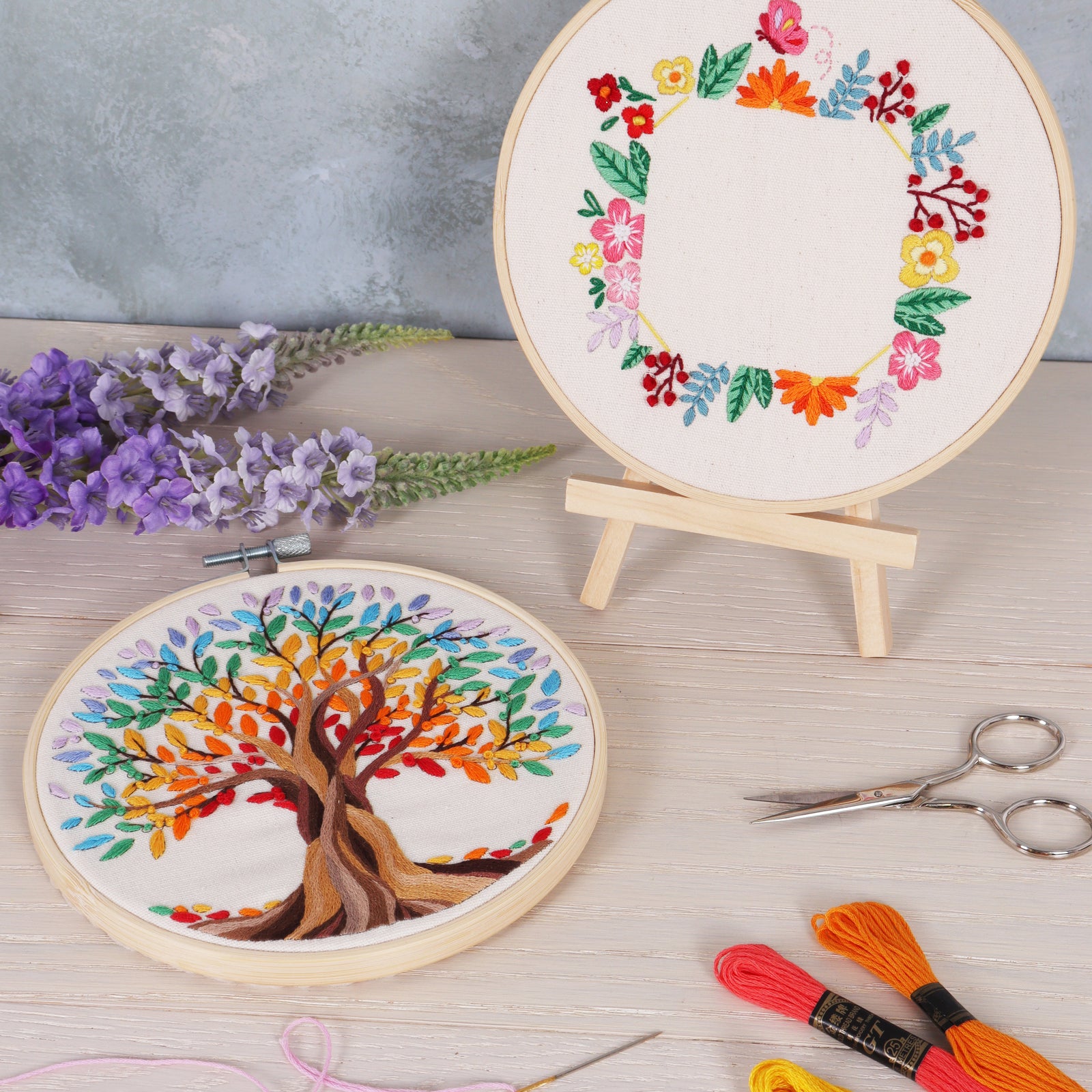 Trimits Embroidery Kit with Hoop: Tree of Life