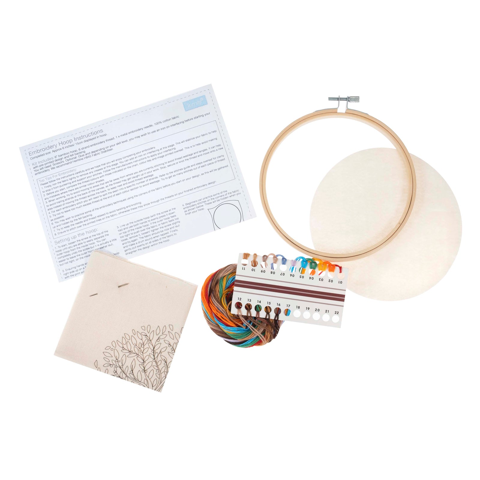 Trimits Embroidery Kit with Hoop: Tree of Life