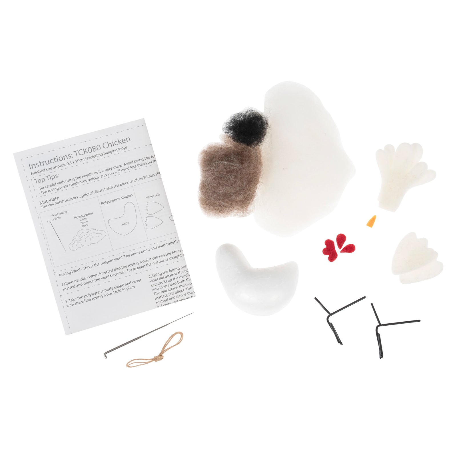 Trimits Mini Needle Felting Kit: Chicken