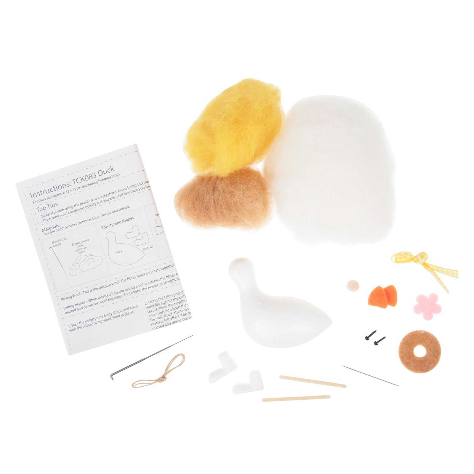 Trimits Mini Needle Felting Kit: Duck | Buy Online from The Home Crafters