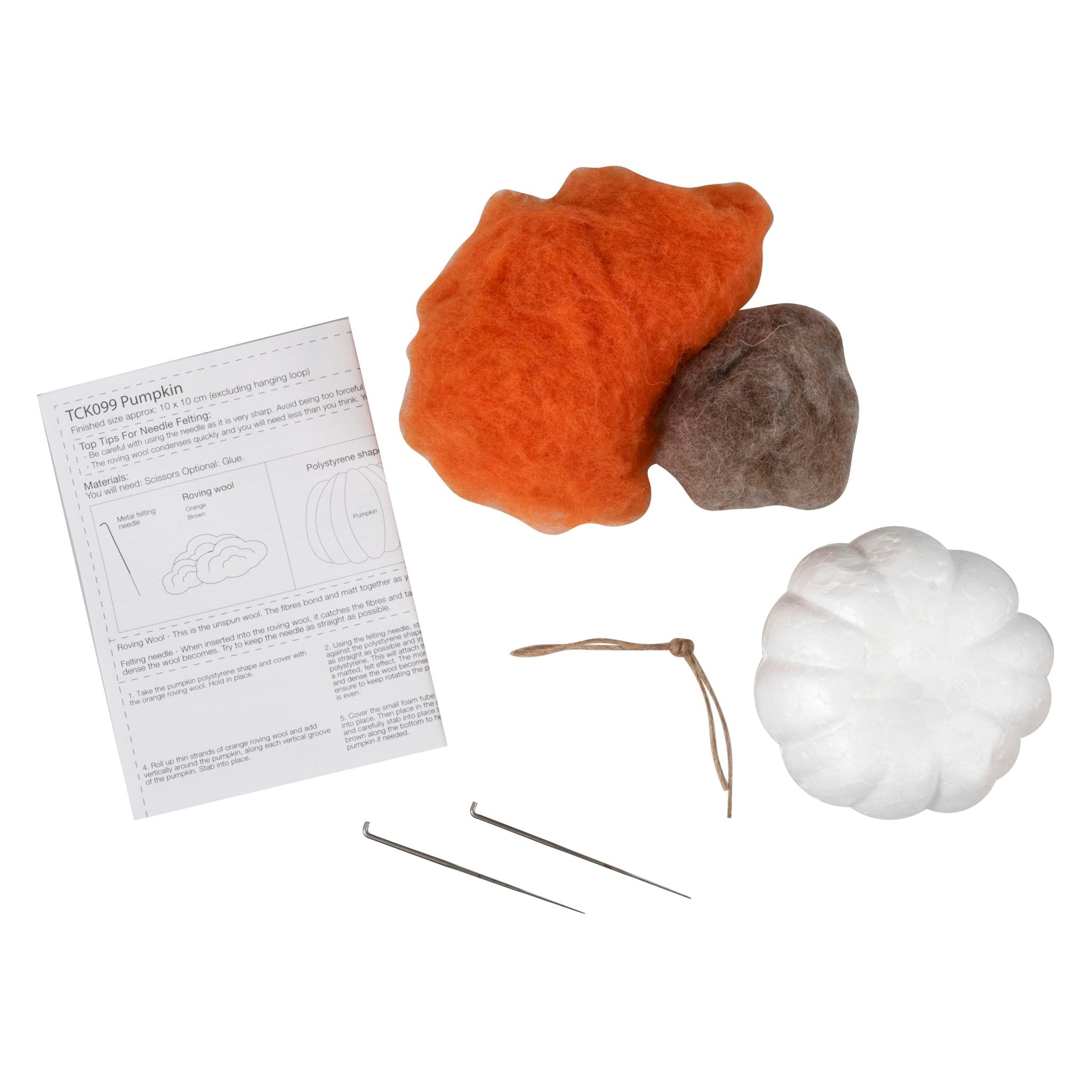 Trimits Mini Needle Felting Kit: Pumpkin | Buy Online from The Home Crafters