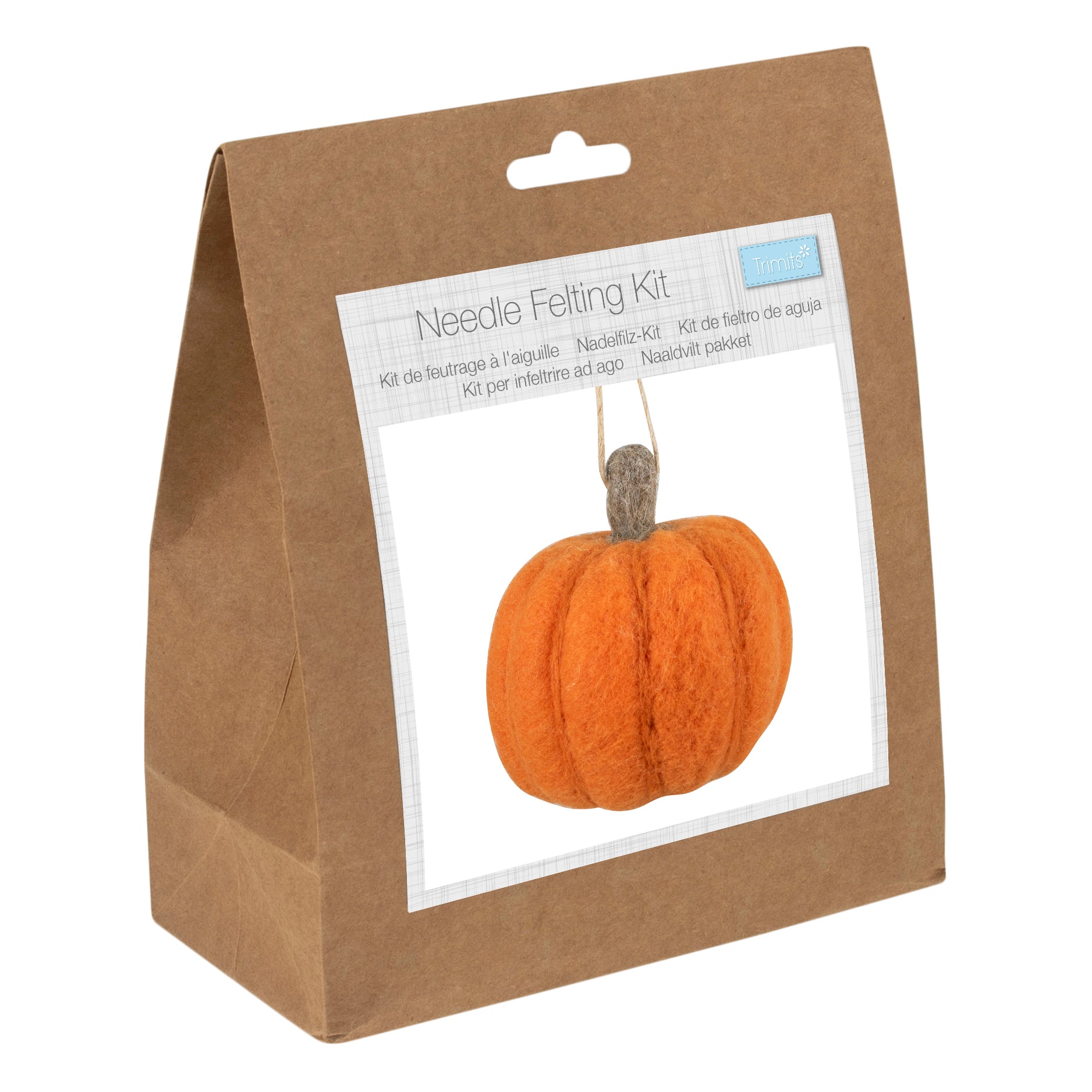 Trimits Mini Needle Felting Kit: Pumpkin | Buy Online from The Home Crafters