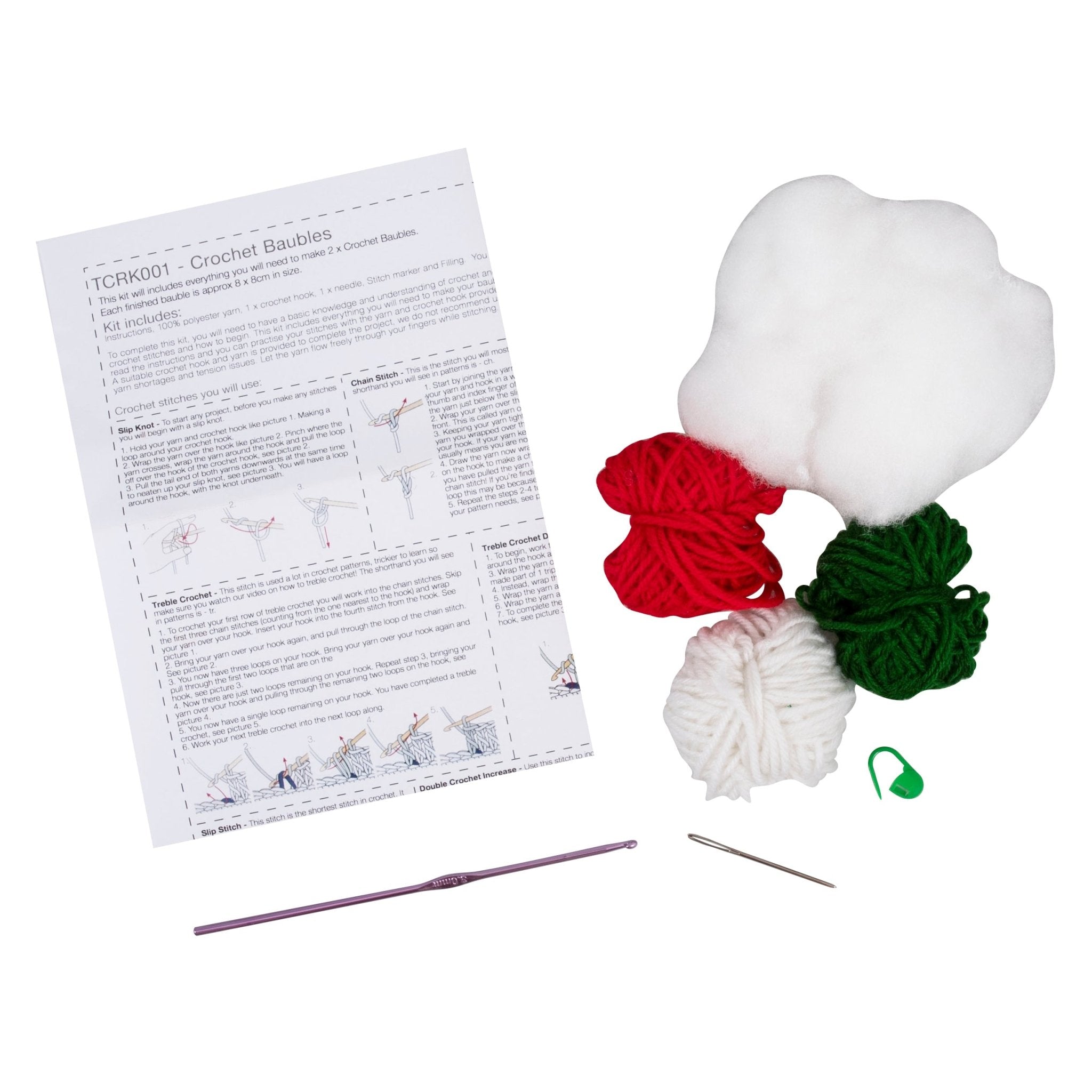 Trimits Crochet Kit: Make Your Own Festive Baubles | Buy Online from The Home Crafters