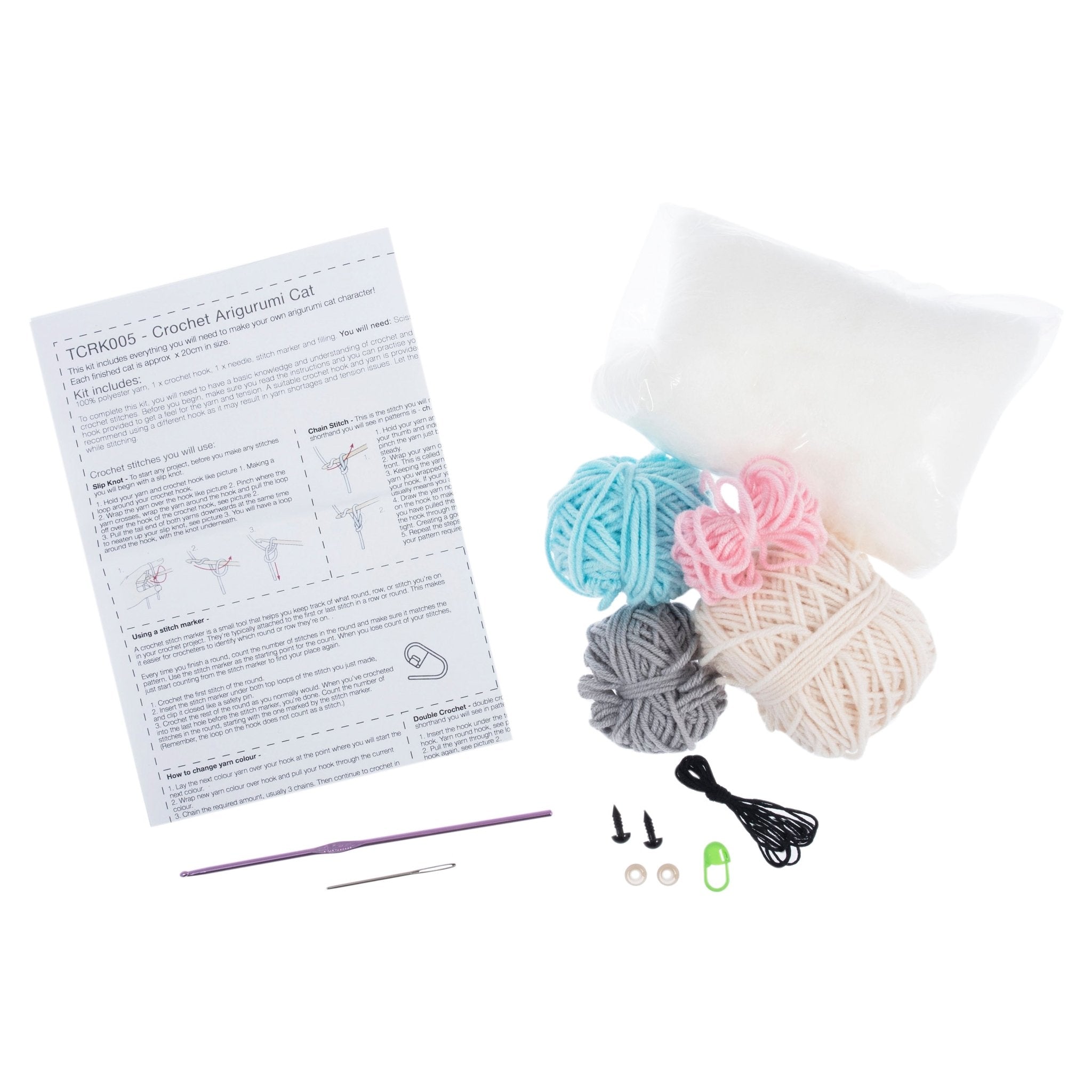 Trimits Crochet Kit: Amigurumi Cat | Buy Online from The Home Crafters