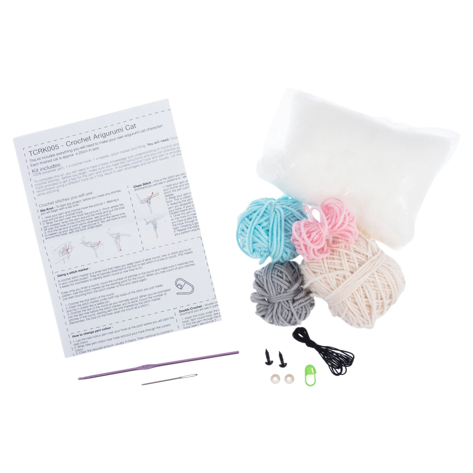 Trimits Crochet Kit: Amigurumi Cat | Buy Online from The Home Crafters
