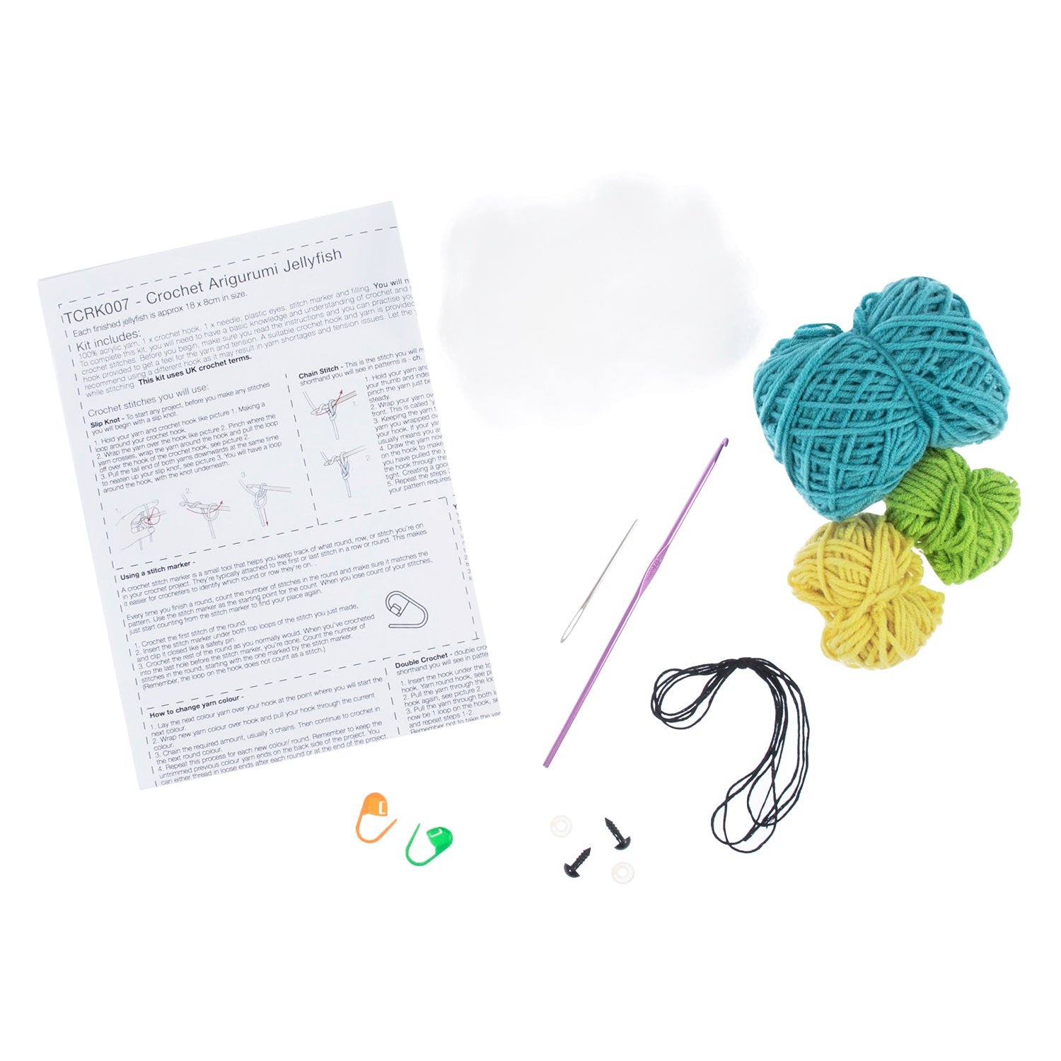 Trimits Crochet Kit: Amigurumi Jellyfish | Buy Online from The Home Crafters