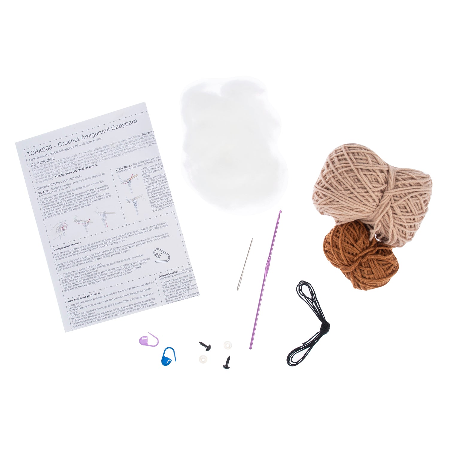 Trimits Crochet Kit: Amigurumi Capybara | Buy Online from The Home Crafters