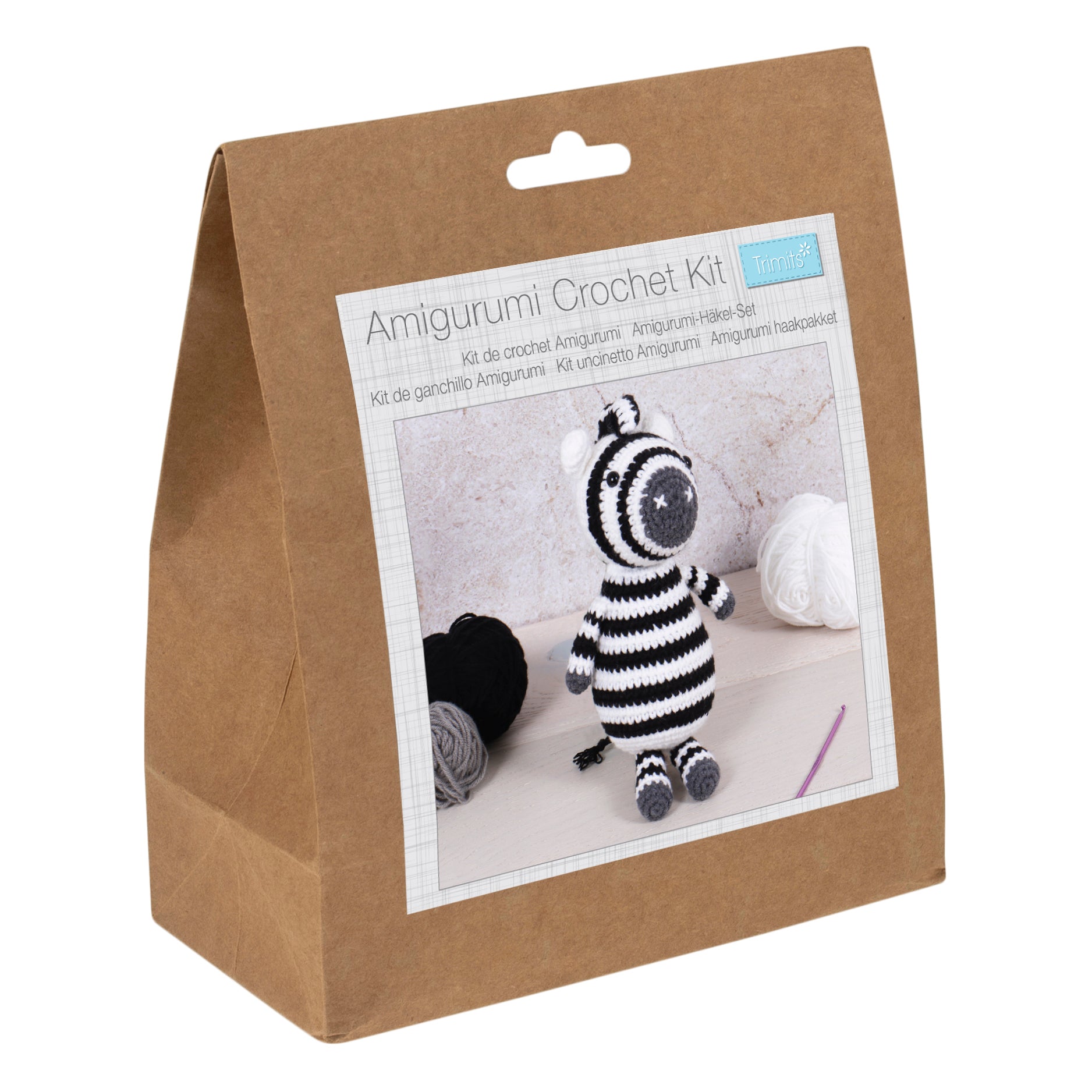 Trimits Crochet Kit: Amigurumi Zebra | Buy Online from The Home Crafters