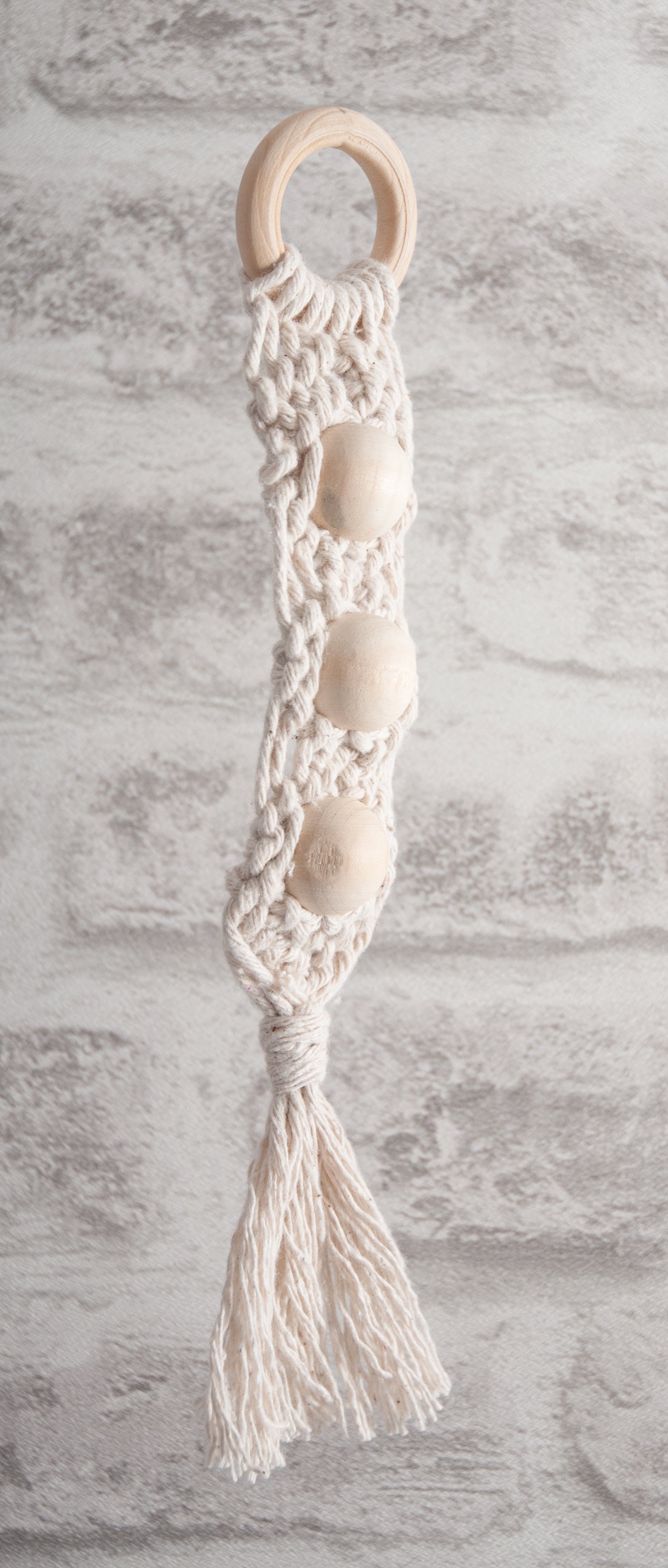 Solid Wooden Craft Ring for Macramé