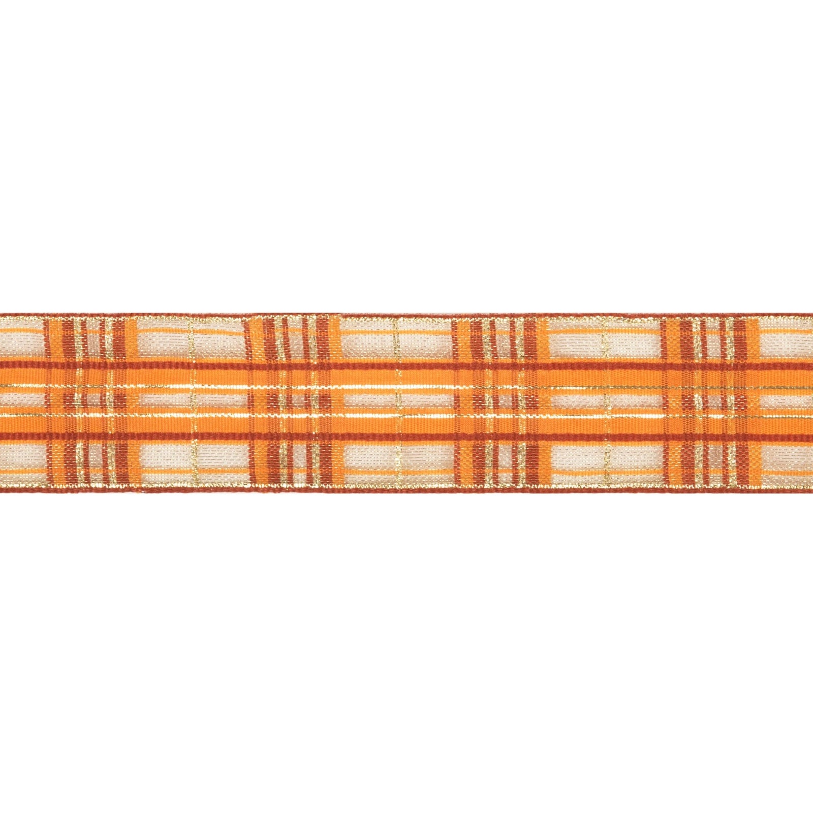 Wire Edge Ribbon: 38mm: Autumn Tartan (per metre) | Buy Online from The Home Crafters