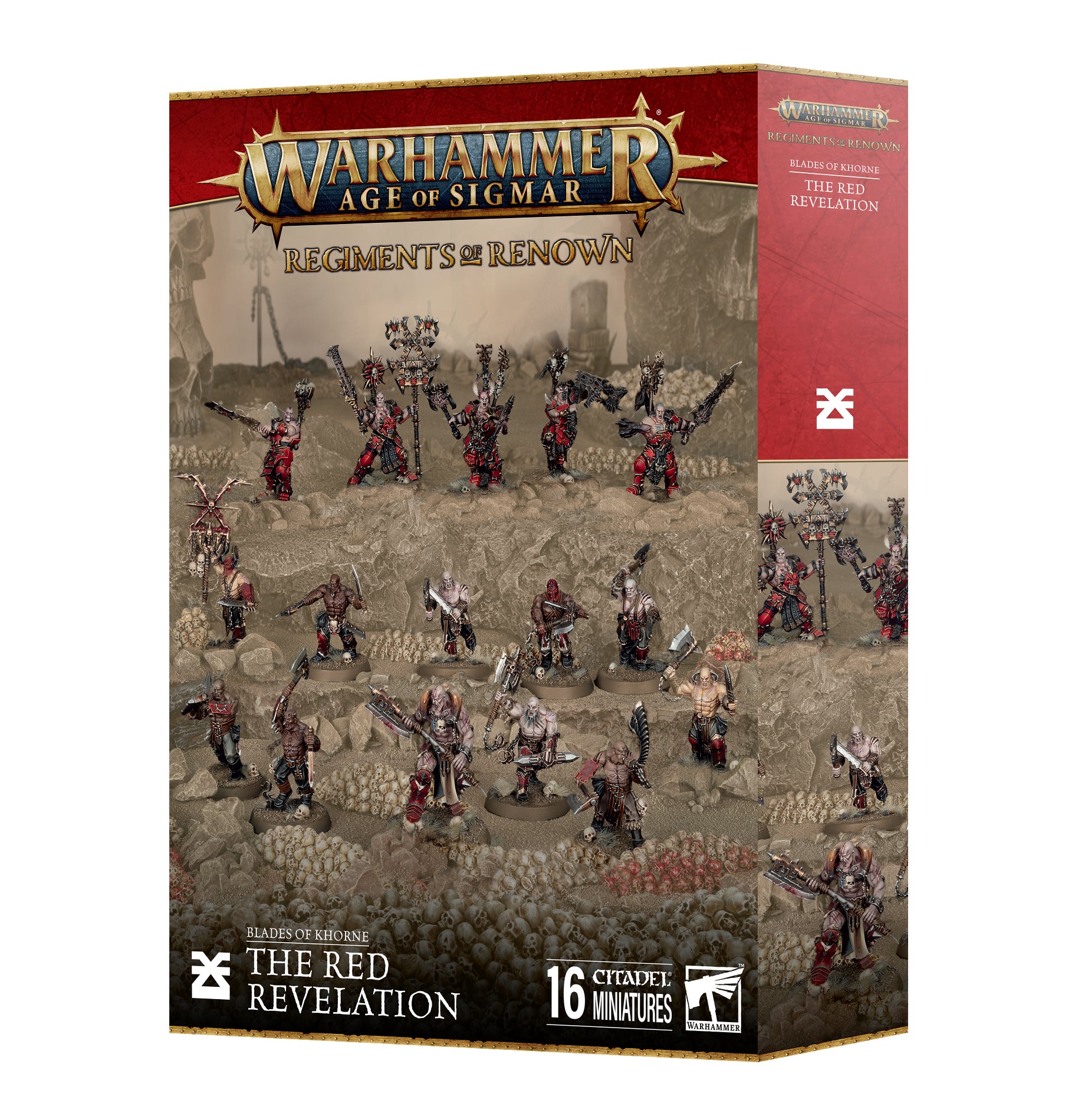 Warhammer Age of Sigmar game box with miniatures at The Home Crafters