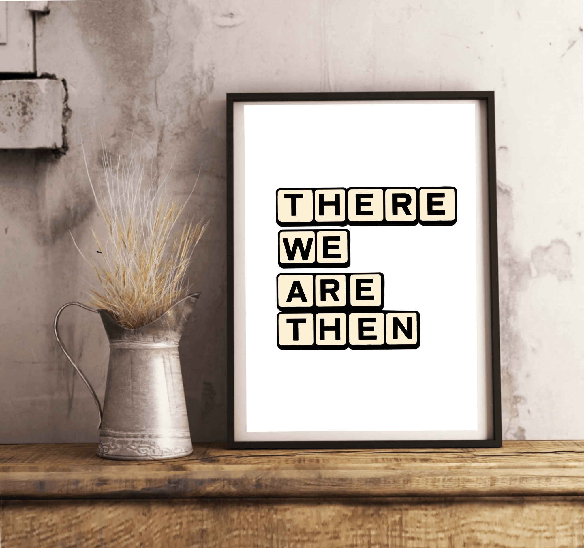 Clever Scrabble Art Print – TWAT Wordplay Poster | Buy Online from The Home Crafters