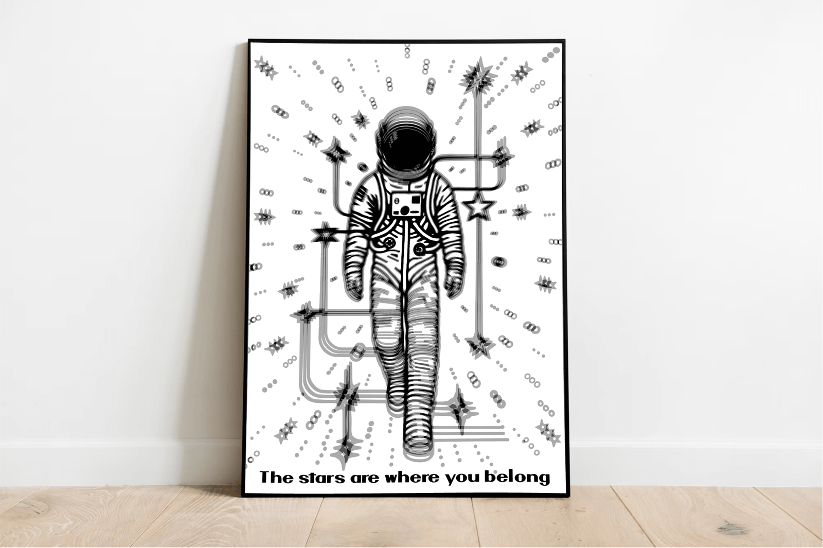 The Stars Are Where You Belong – Cosmic Art Print | Buy Online from The Home Crafters