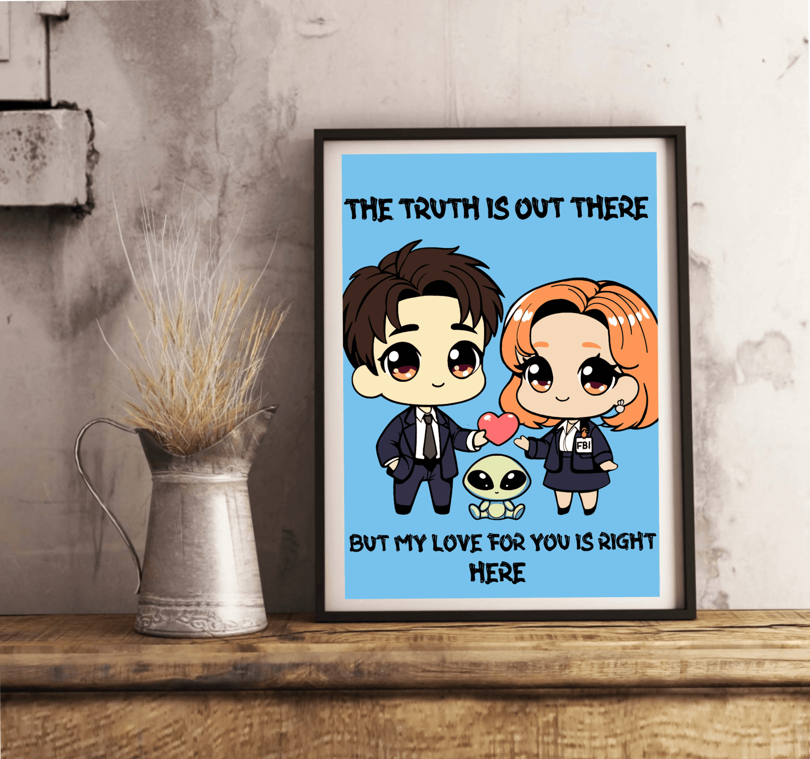 Cosmic Love Art Print | “The Truth is Out There” Decor | Buy Online from The Home Crafters