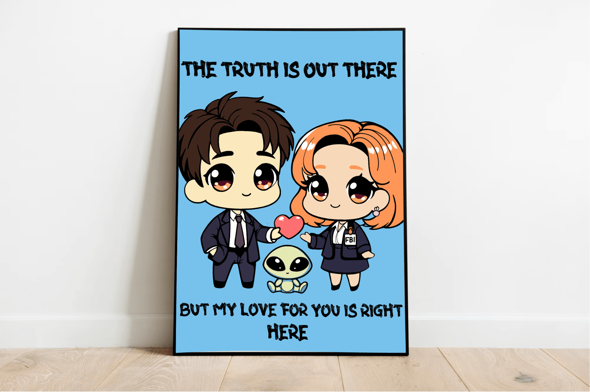 Cosmic Love Art Print | “The Truth is Out There” Decor | Buy Online from The Home Crafters