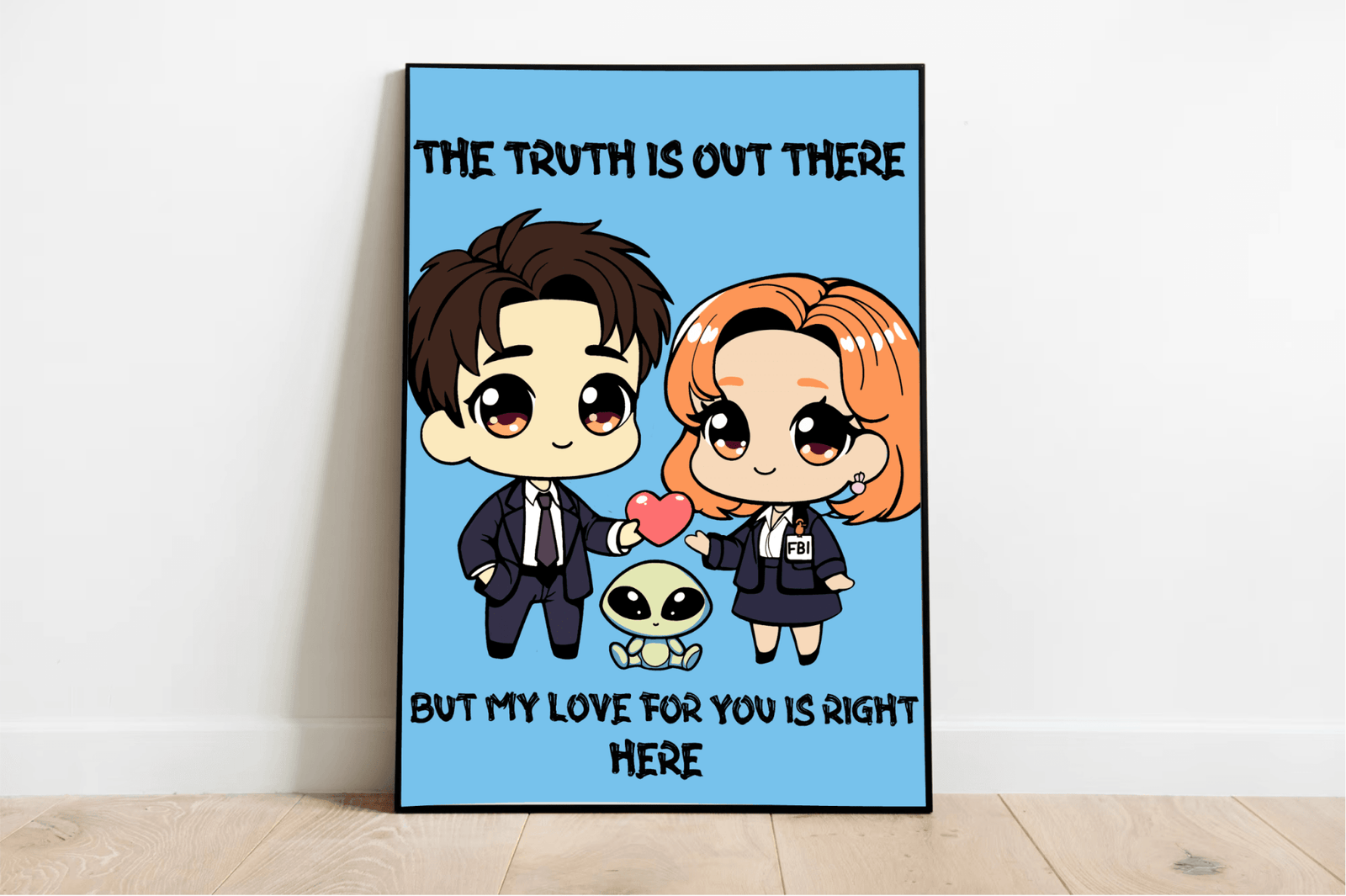 Cosmic Love Art Print | “The Truth is Out There” Decor | Buy Online from The Home Crafters