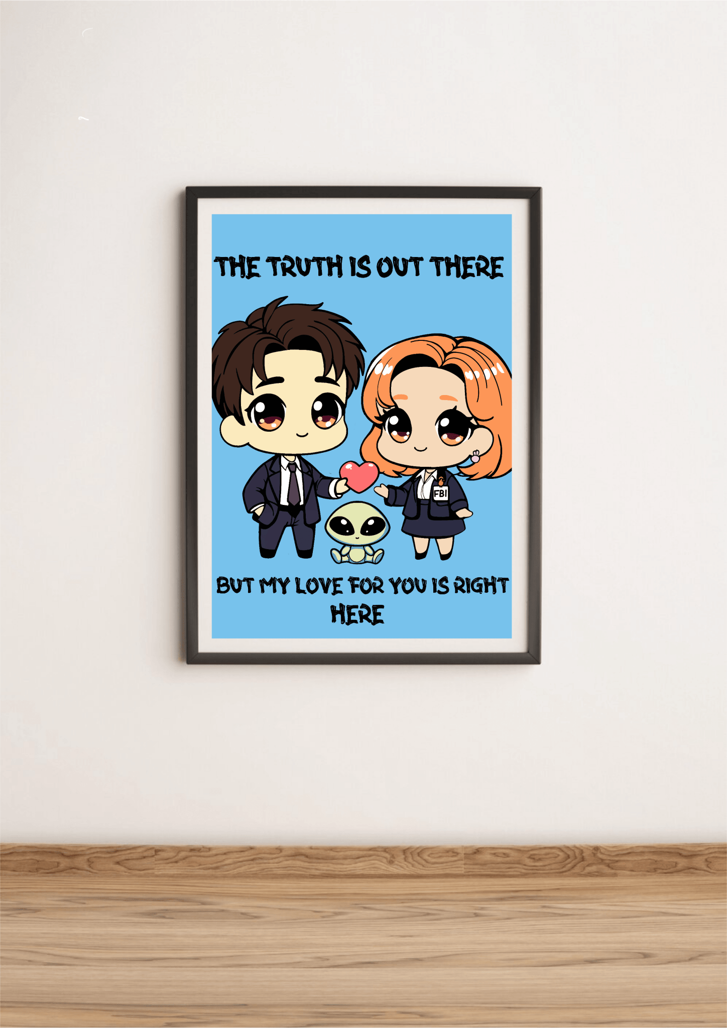 Cosmic Love Art Print | “The Truth is Out There” Decor | Buy Online from The Home Crafters