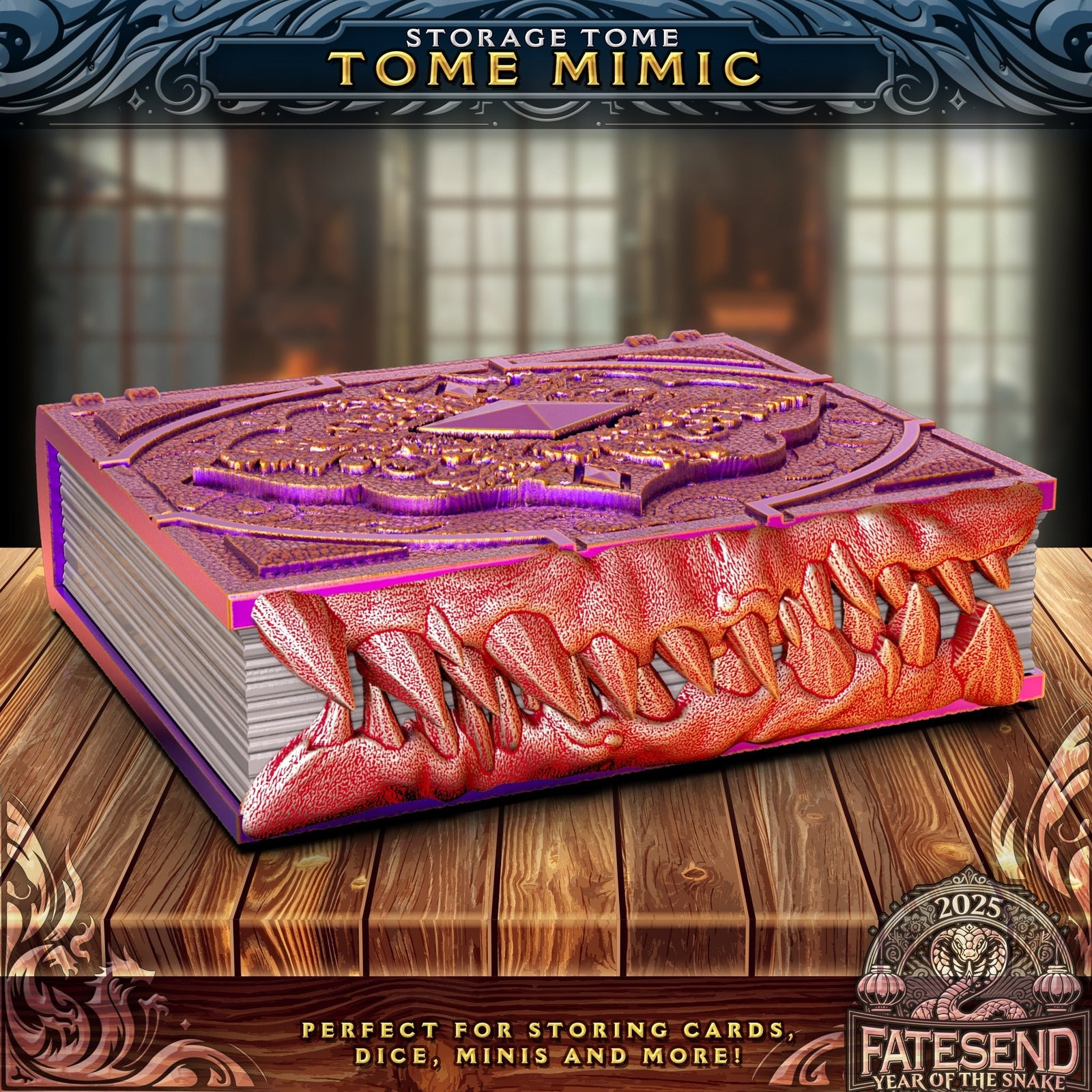Dungeons and Dragons Tome Storage & Dice Tower | Buy Online from The Home Crafters