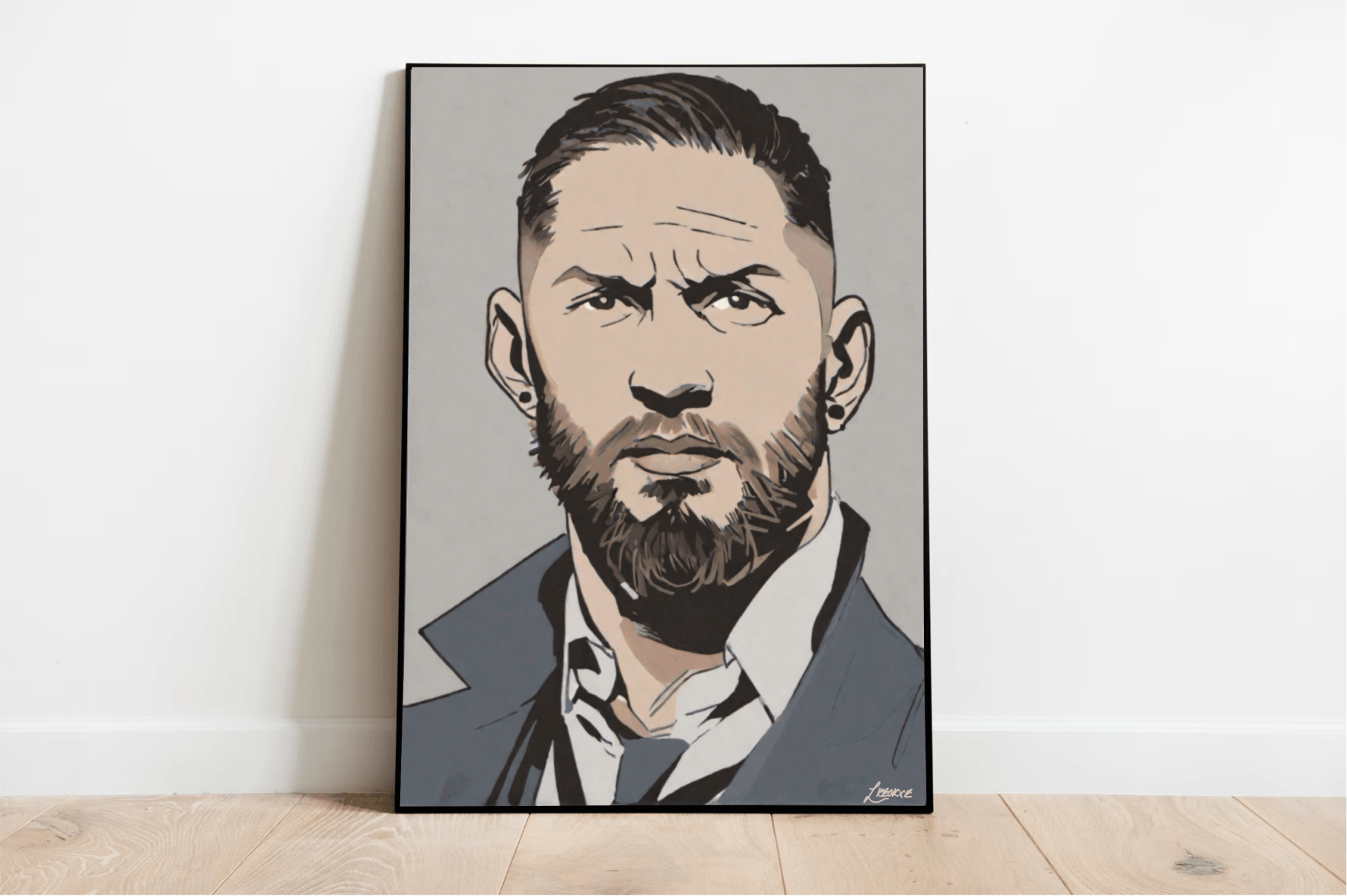 Tom Hardy Cartoon Art Print – A3 A4 A5 | Buy Online from The Home Crafters
