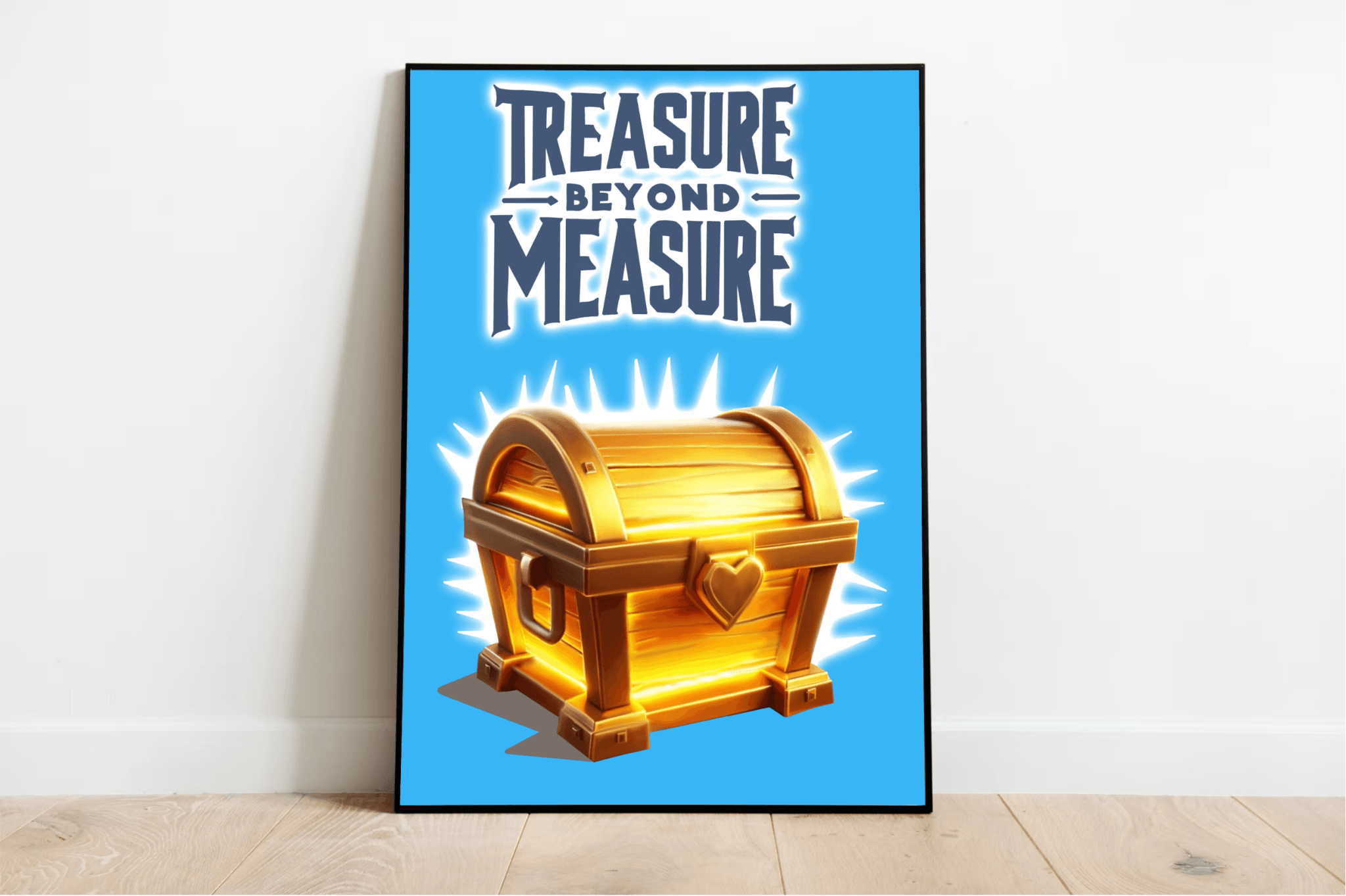 Treasure Chest Art Print – “Treasure Beyond Measure” | Buy Online from The Home Crafters