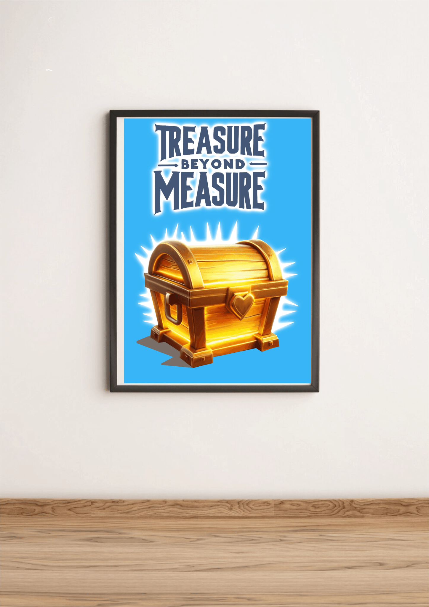 Treasure Chest Art Print – “Treasure Beyond Measure” | Buy Online from The Home Crafters