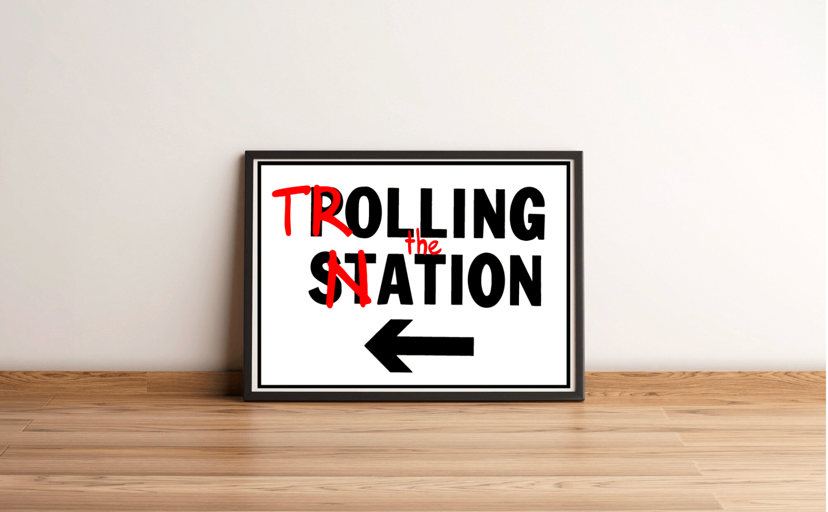 Trolling the Nation – Bold Satirical Political Art Print | Buy Online from The Home Crafters