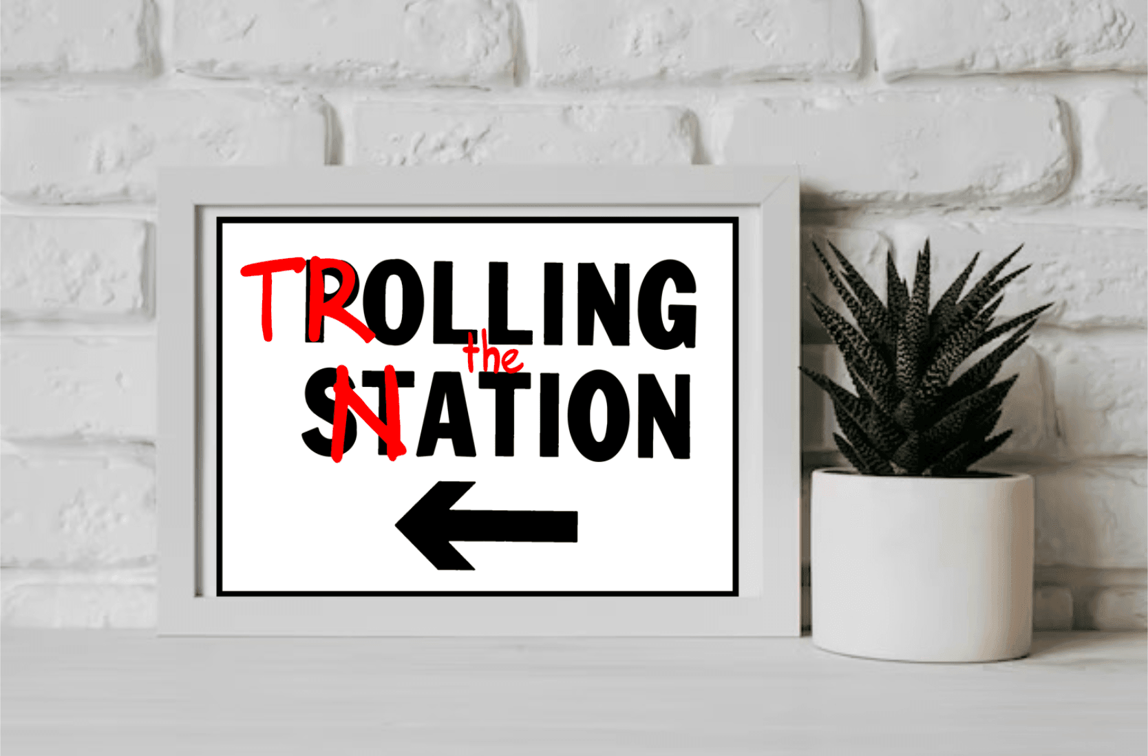 Trolling the Nation – Bold Satirical Political Art Print | Buy Online from The Home Crafters