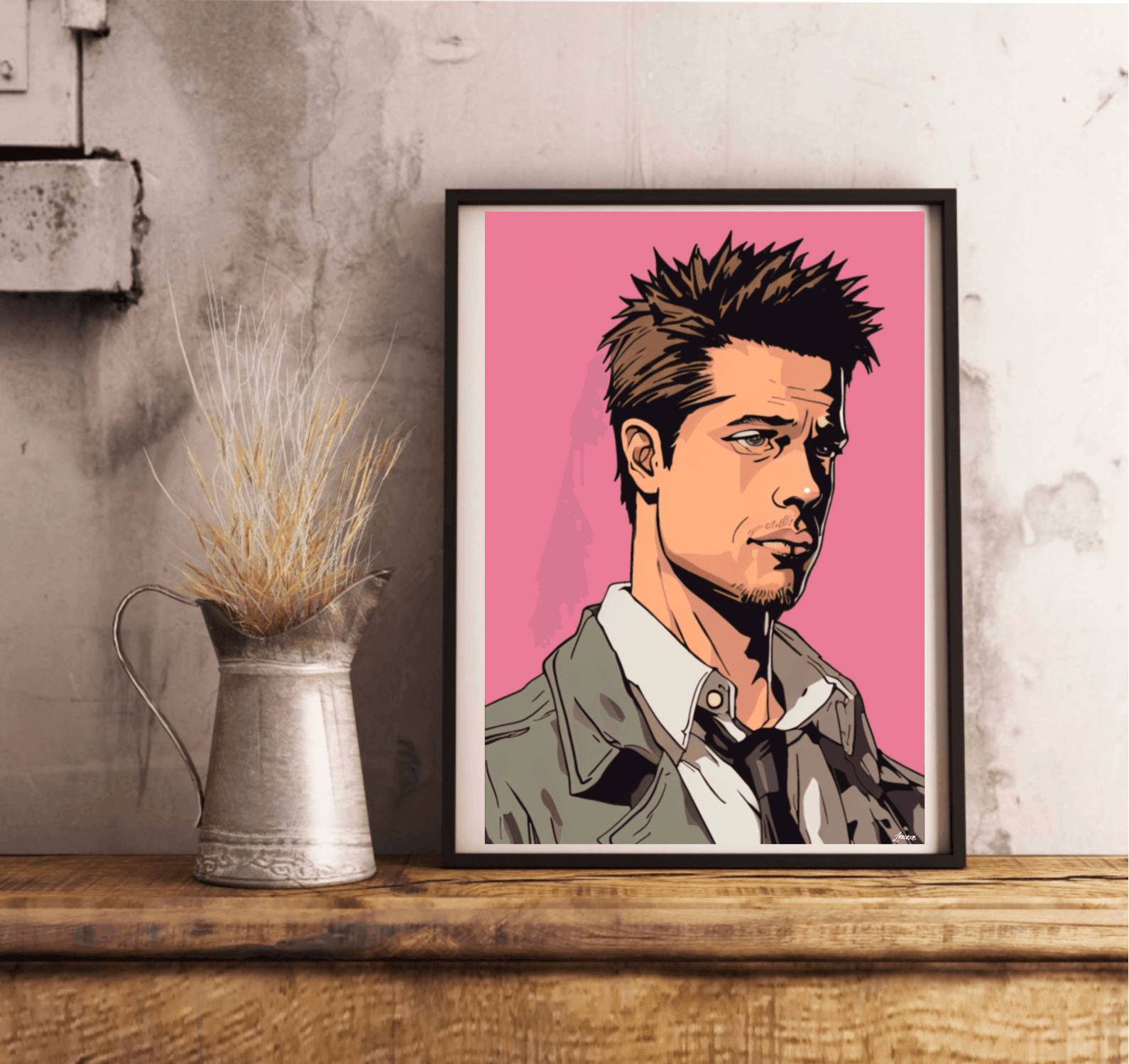 Tyler Durden Art Print | Fight Club Poster | A3 A4 A5 Sizes | Buy Online from The Home Crafters