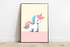 Minimalist Unicorn Art Print – Magical Wall Decor | Buy Online from The Home Crafters