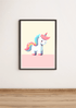 Minimalist Unicorn Art Print – Magical Wall Decor | Buy Online from The Home Crafters
