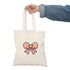 Bow Tote Bag – Cute Cartoon Bow Recycled Cotton Tote | Buy Online from The Home Crafters