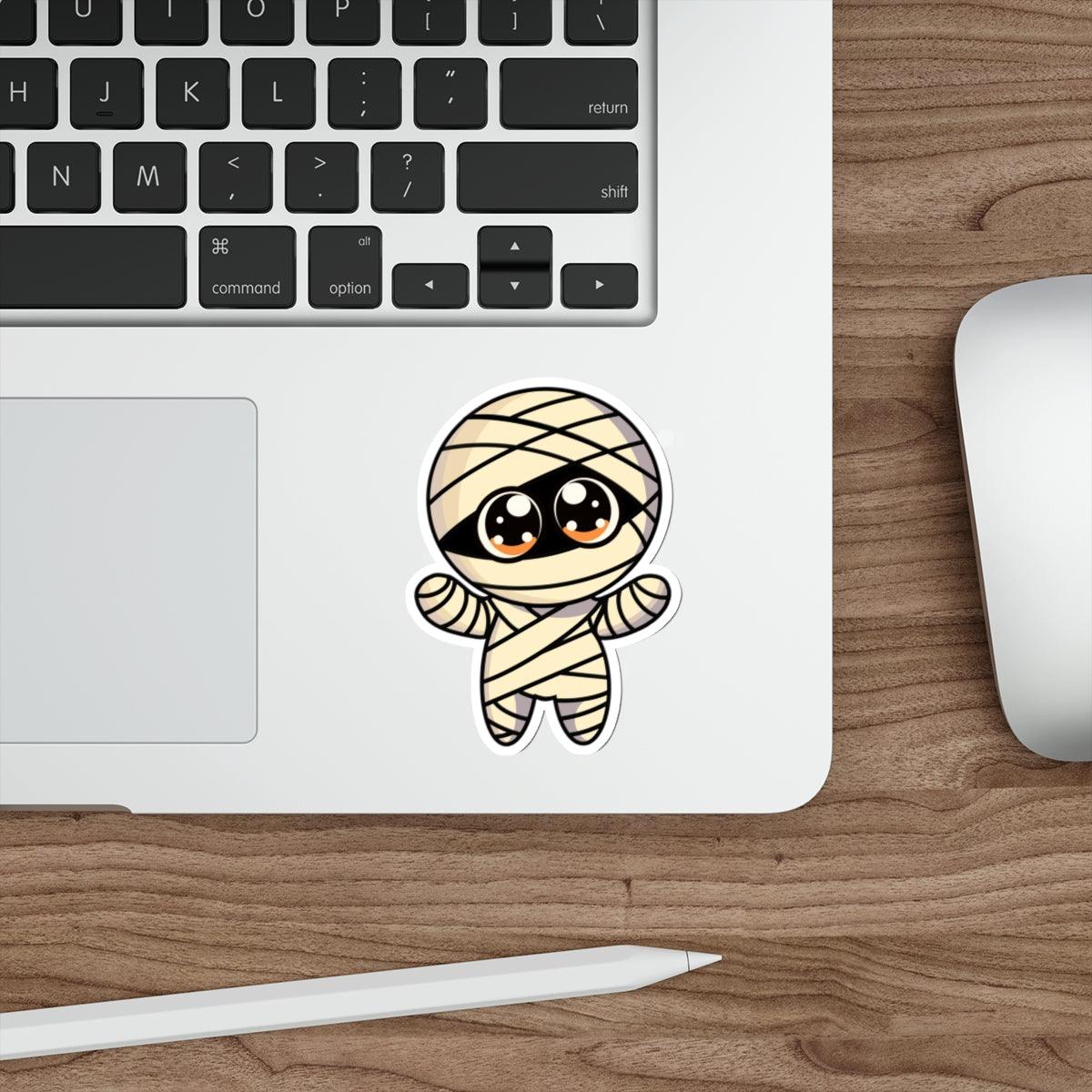 Halloween Mummy Waterproof Sticker – Spooky Season Decor for Laptops, Trick - or - Treat Bags & More | Buy Online from The Home Crafters