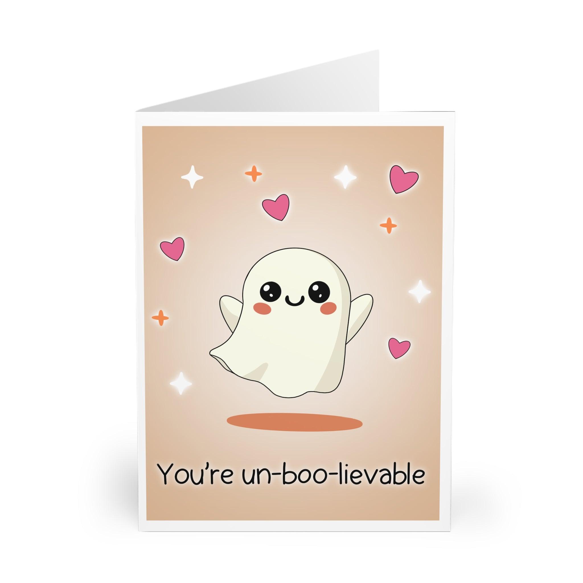 You’re Un - boo - lievable – Cute Ghost Compliment Card | Buy Online from The Home Crafters