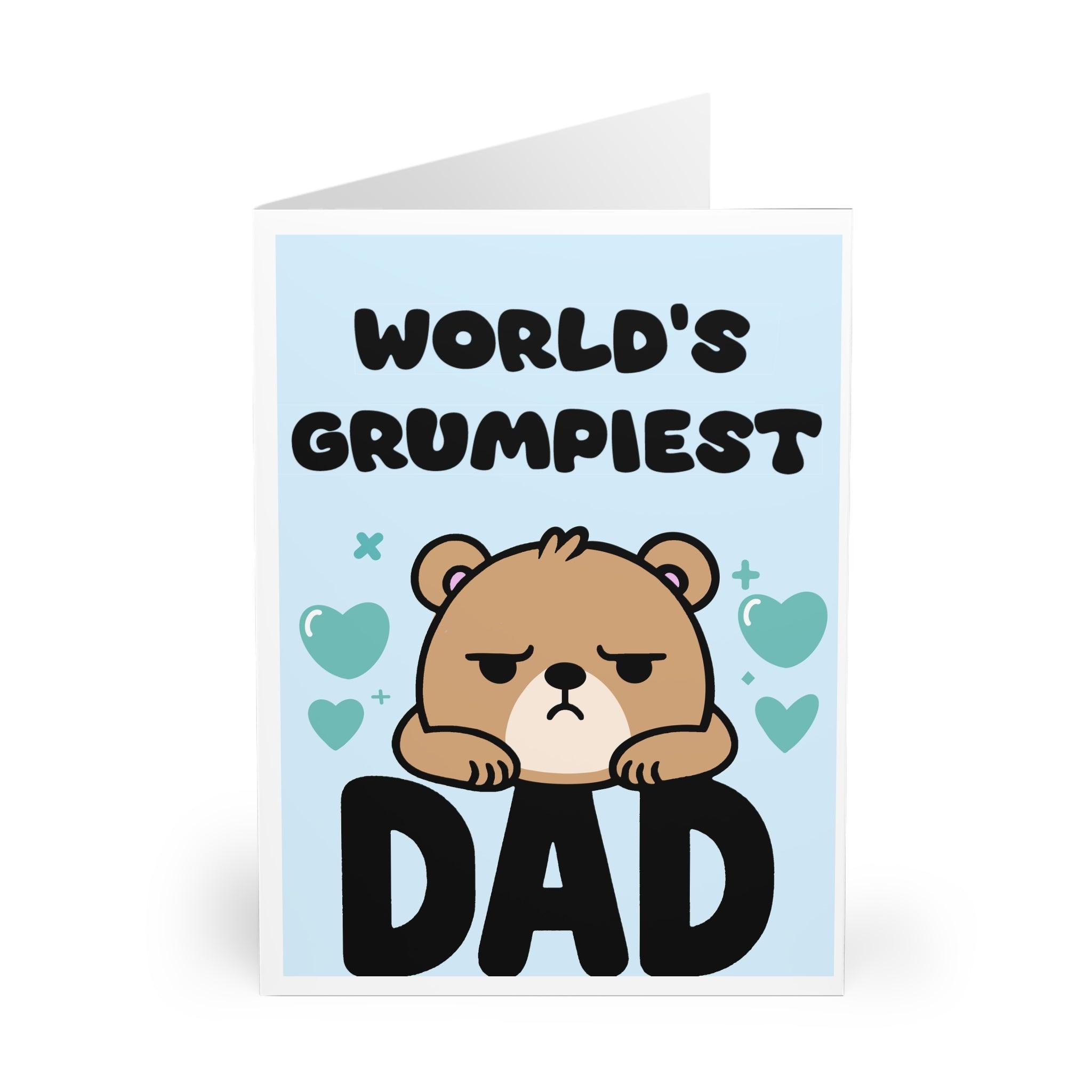 World’s Grumpiest Dad Card – Funny Father’s Day Greeting | Buy Online from The Home Crafters