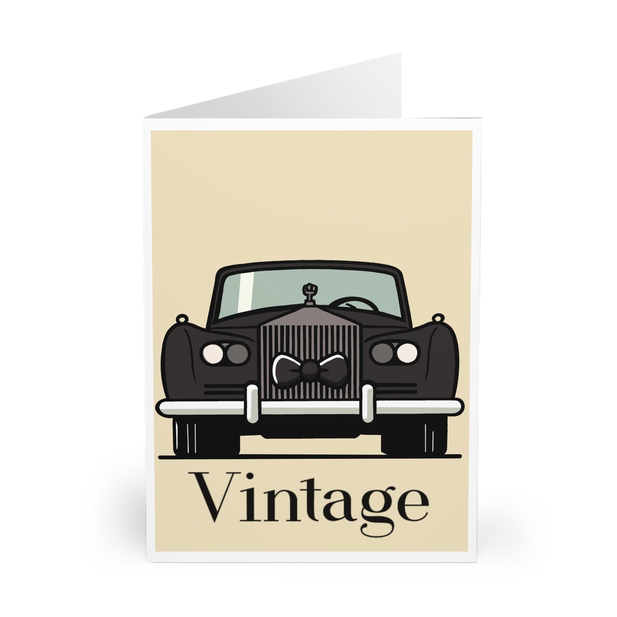 Vintage Rolls Royce Card – Luxury Greeting | Buy Online from The Home Crafters