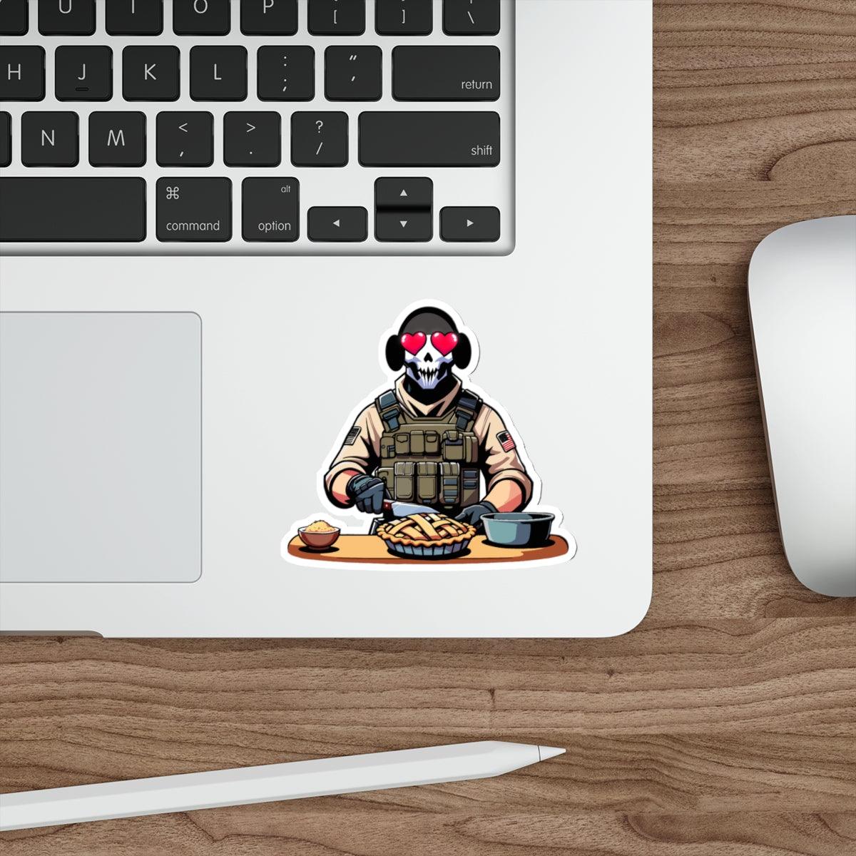 Spooky Ghost Chef Sticker | Buy Online from The Home Crafters