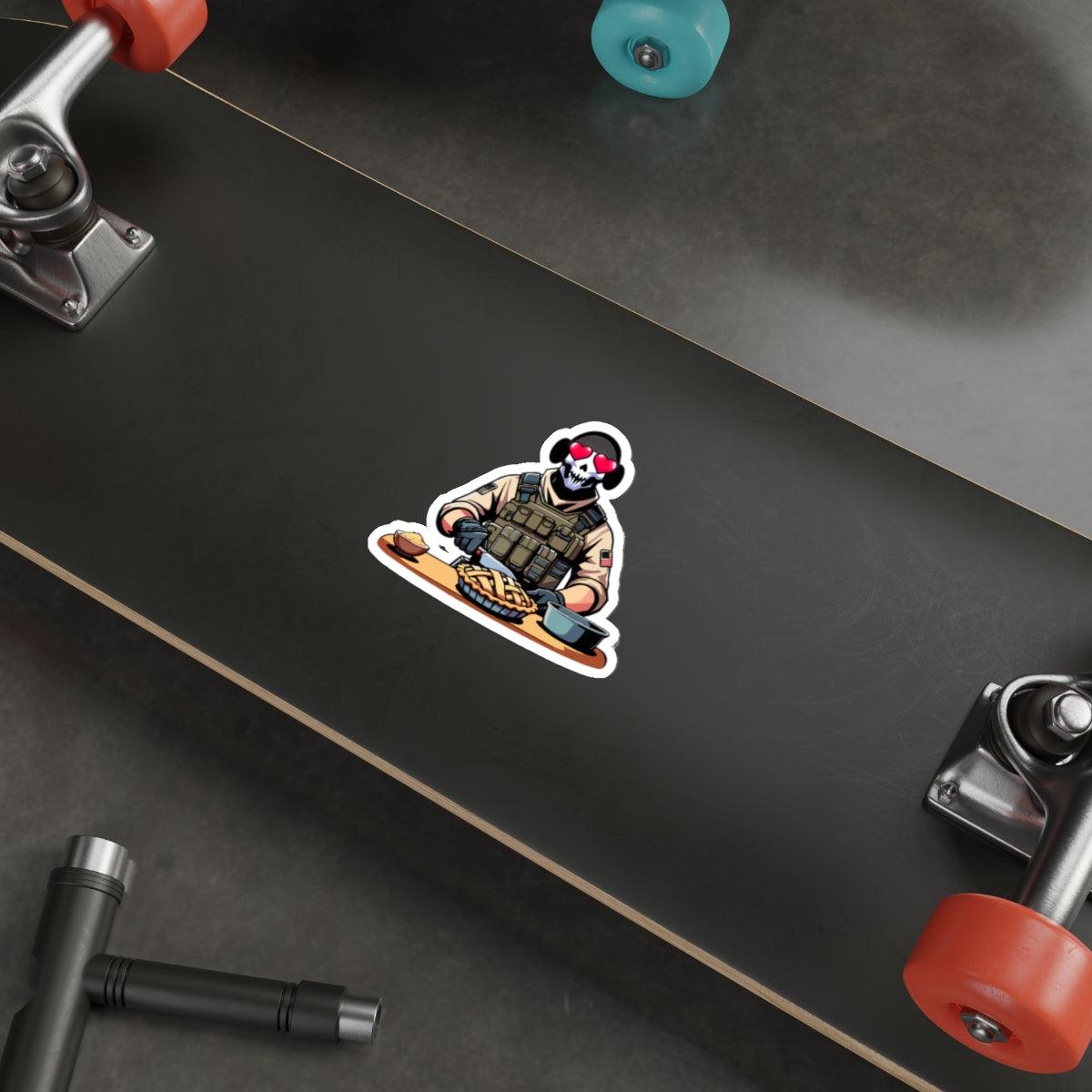 Spooky Ghost Chef Sticker | Buy Online from The Home Crafters