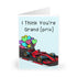 I Think You're Grand (Prix) Card – Funny Motorsport Love | Buy Online from The Home Crafters