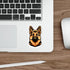 Cartoon German Shepherd Sticker – Loyal Dog Vinyl Decal | Buy Online from The Home Crafters
