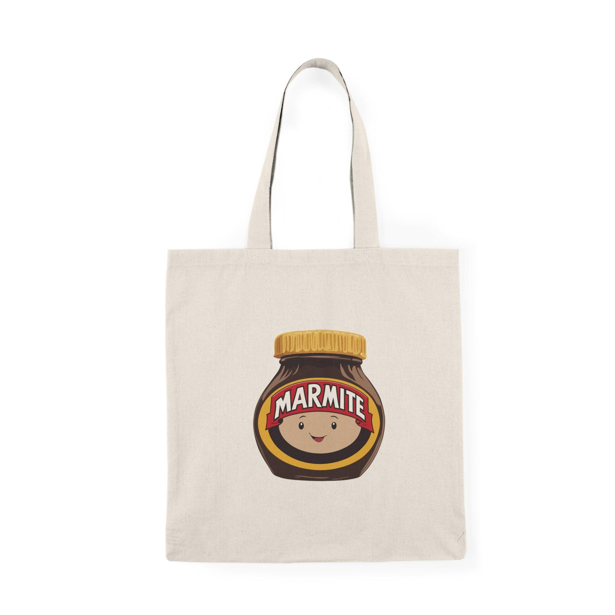 Funny Marmite Tote – Cartoon Jar Eco Cotton Bag | Buy Online from The Home Crafters