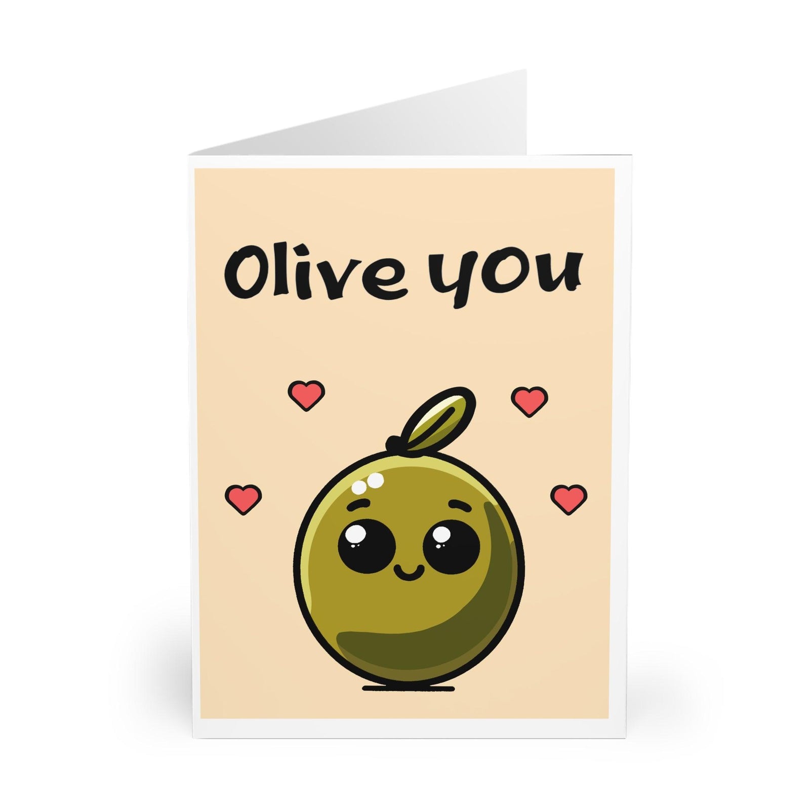 Olive You – Funny Romantic Greeting Card | Buy Online from The Home Crafters