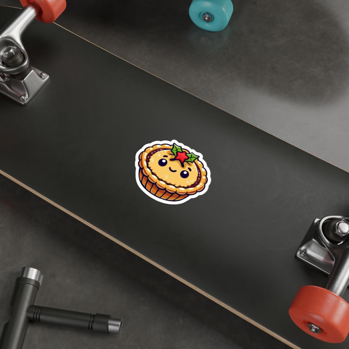 Adorable Mince Pie Sticker – Waterproof Vinyl | Buy Online from The Home Crafters