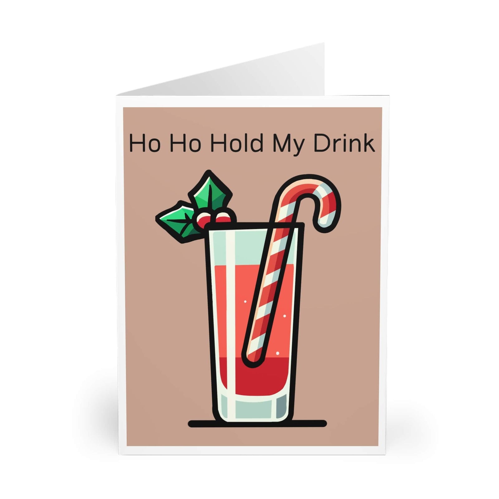Ho Ho Hold My Drink – Funny Christmas Party Card | Buy Online from The Home Crafters