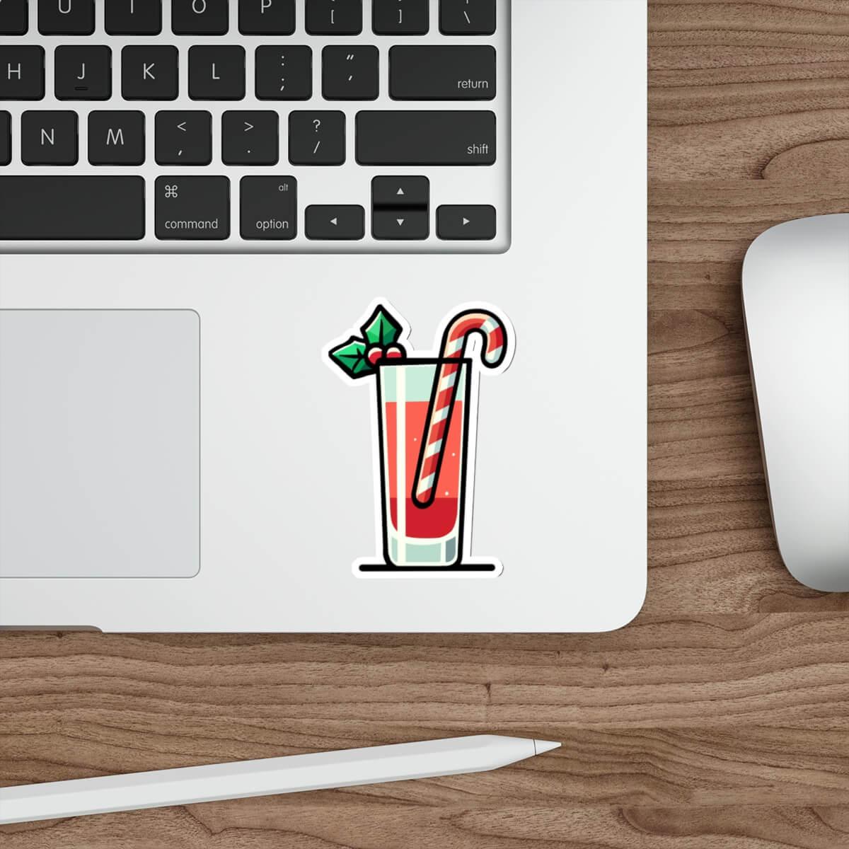 Christmas Cocktail Sticker – Waterproof Holiday Vinyl | Buy Online from The Home Crafters