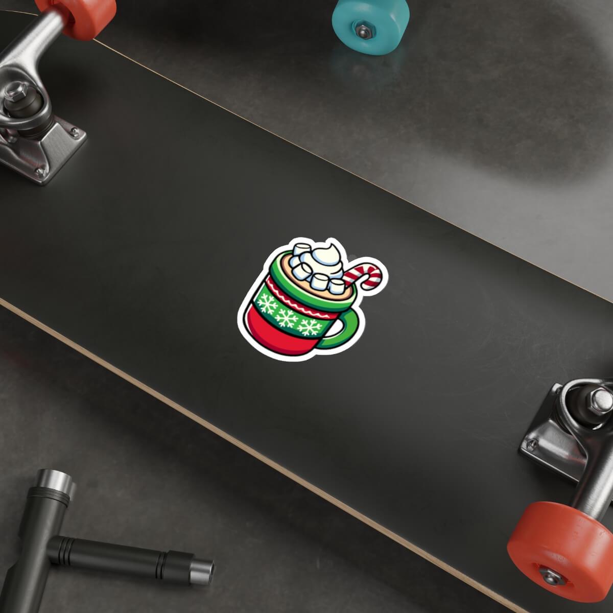 Festive Hot Chocolate Christmas Sticker | Buy Online from The Home Crafters