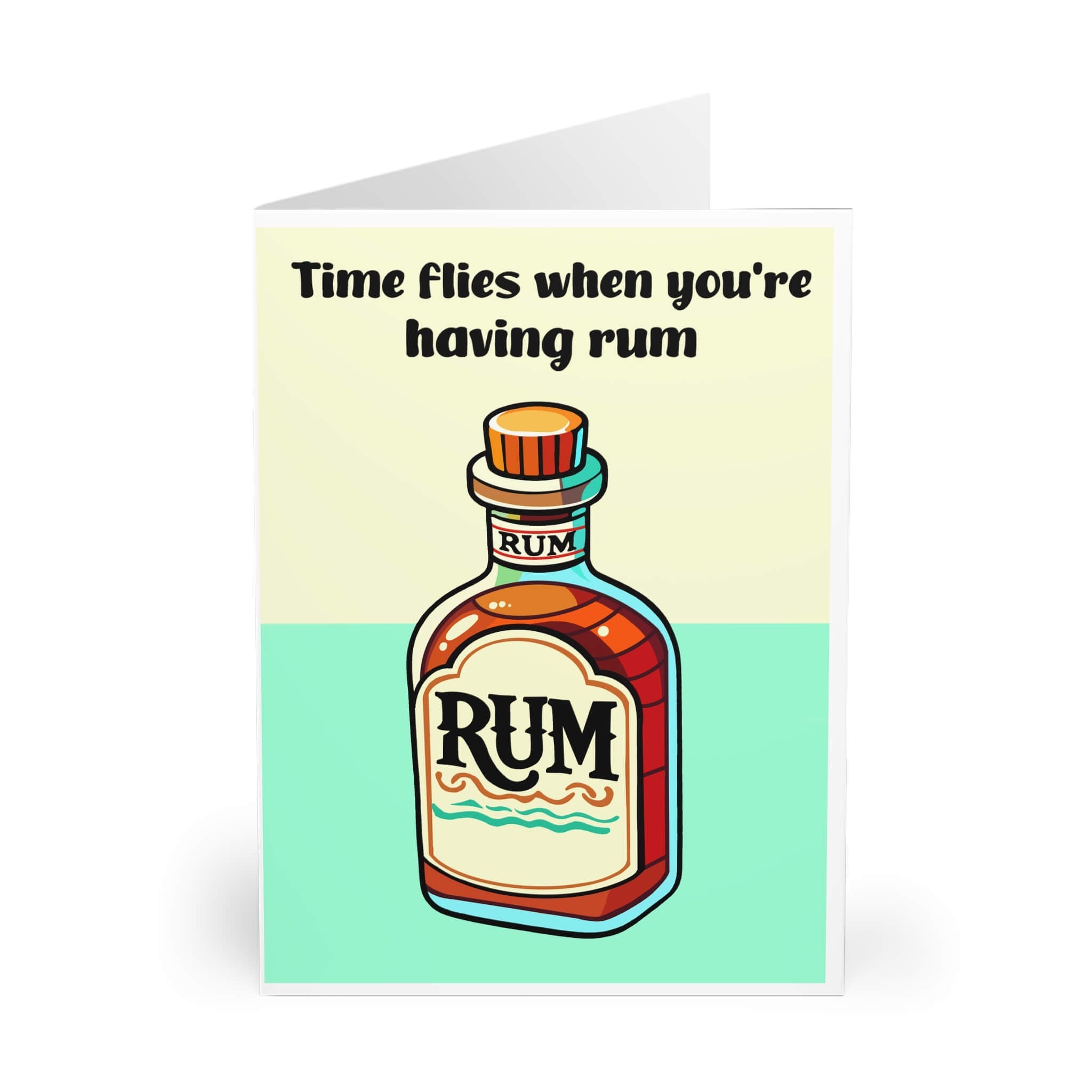 Time Flies – Funny Rum Celebration Card | Buy Online from The Home Crafters