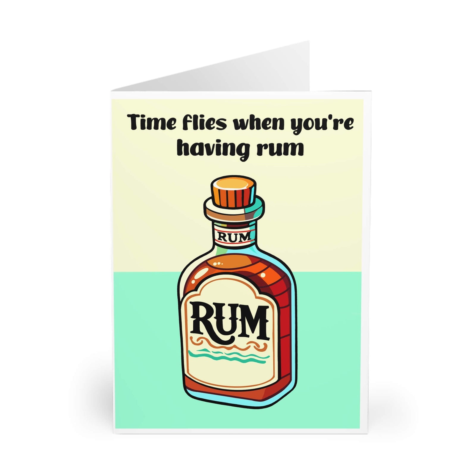 Time Flies – Funny Rum Celebration Card | Buy Online from The Home Crafters