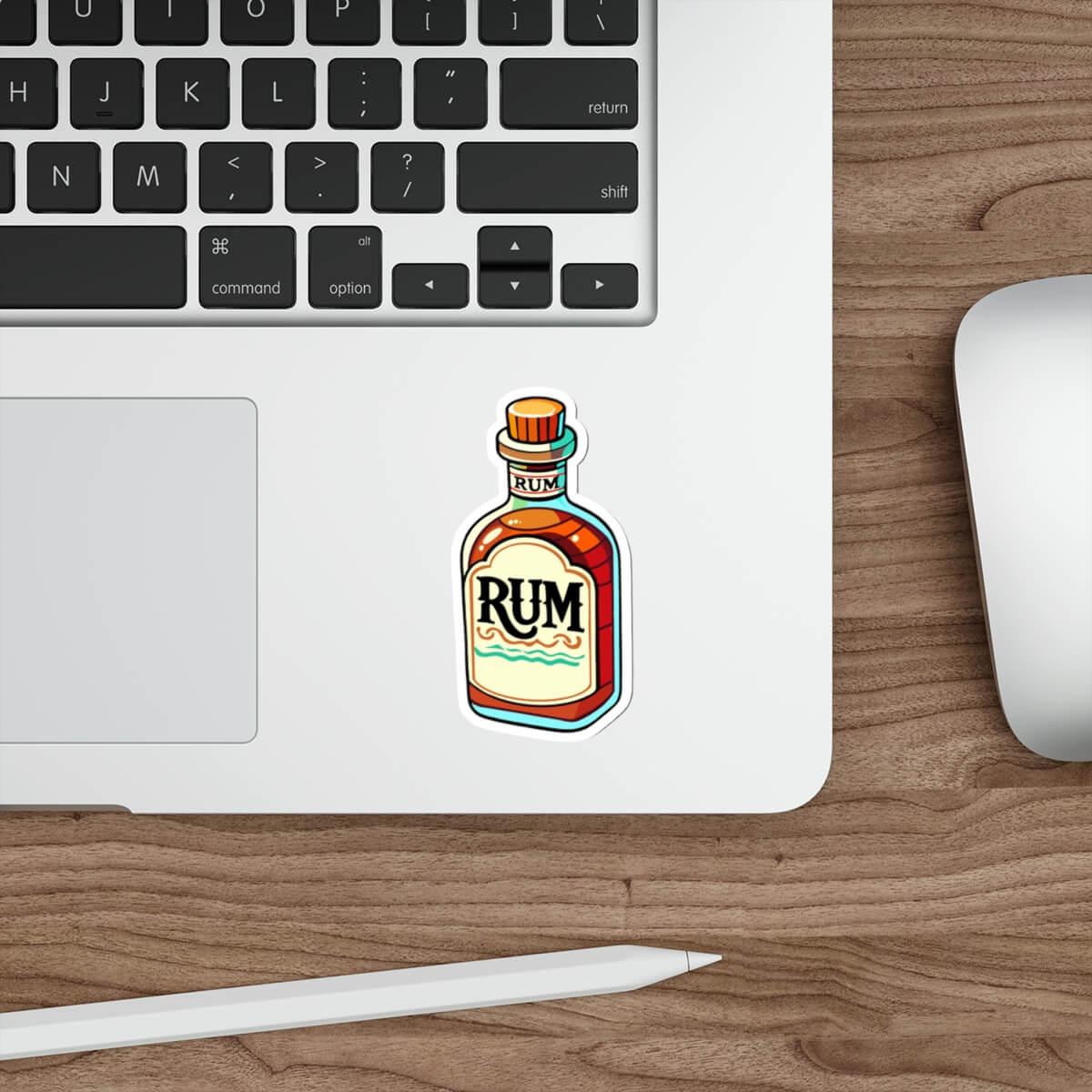 Waterproof Rum Bottle Sticker – Funny Vinyl | Buy Online from The Home Crafters