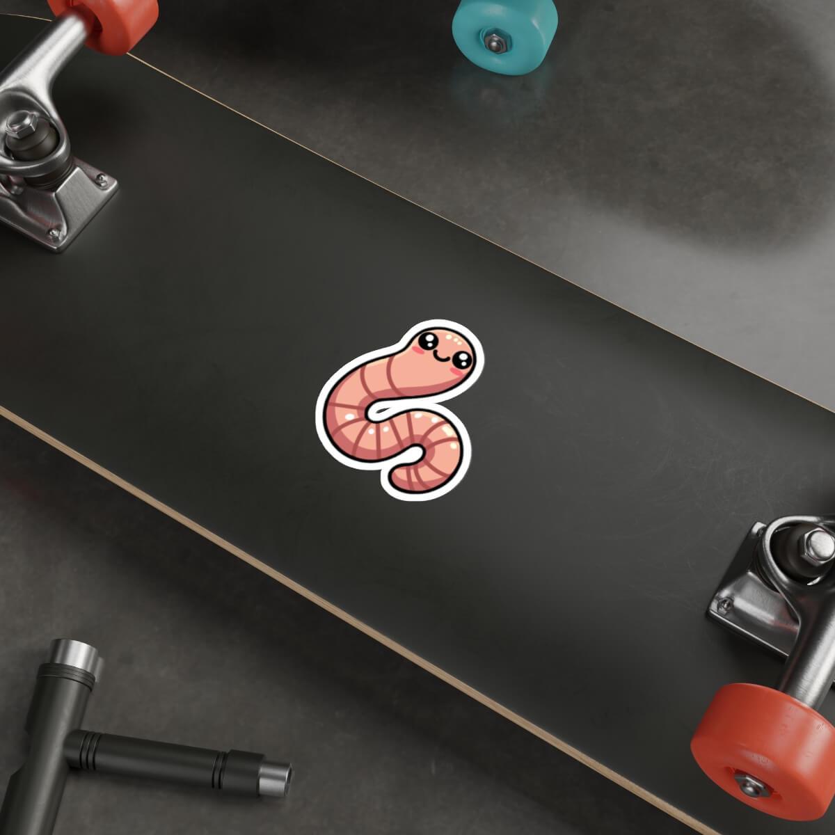 Cute Worm Sticker – Fun, Waterproof, and playful! | Buy Online from The Home Crafters